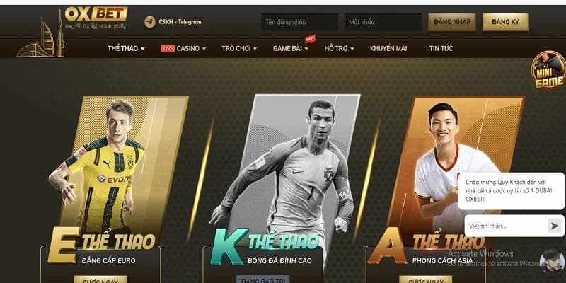OXBET Các Dịch Vụ Cá Cược Tại OXBET